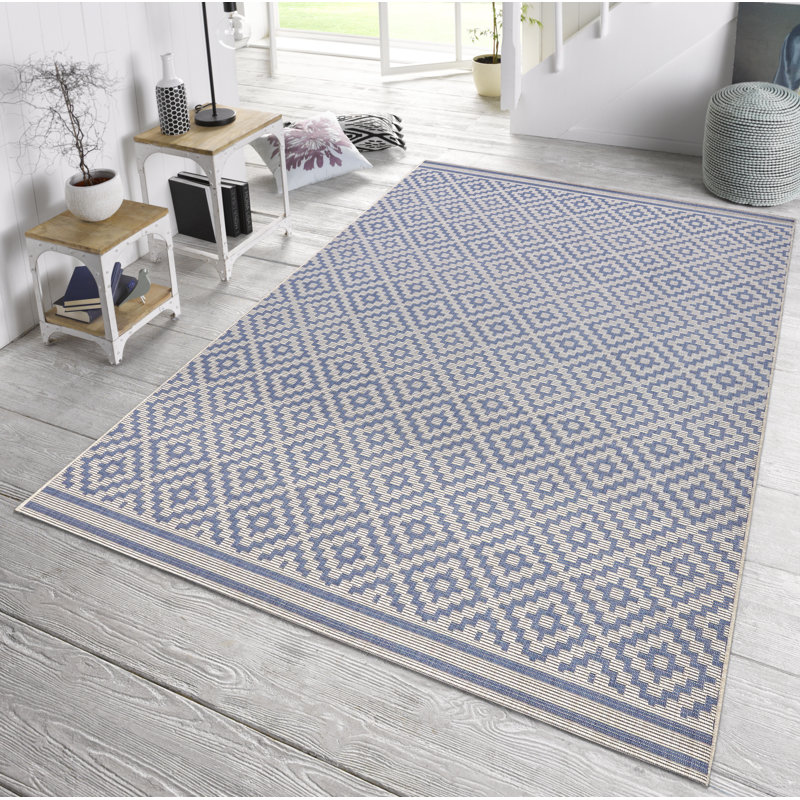 bougari Meadow Woven Blue Rug & Reviews Wayfair.co.uk